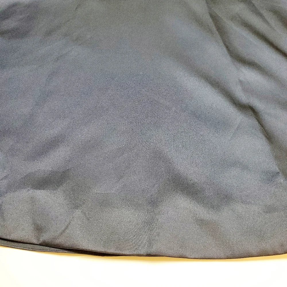 Dessy Collection Square Neck Satin Twill Midi Dress Full Skirt & Pockets Sz 6 - Picture 10 of 13